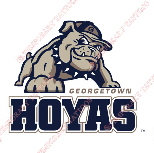 Georgetown Hoyas Customize Temporary Tattoos Stickers NO.4457
